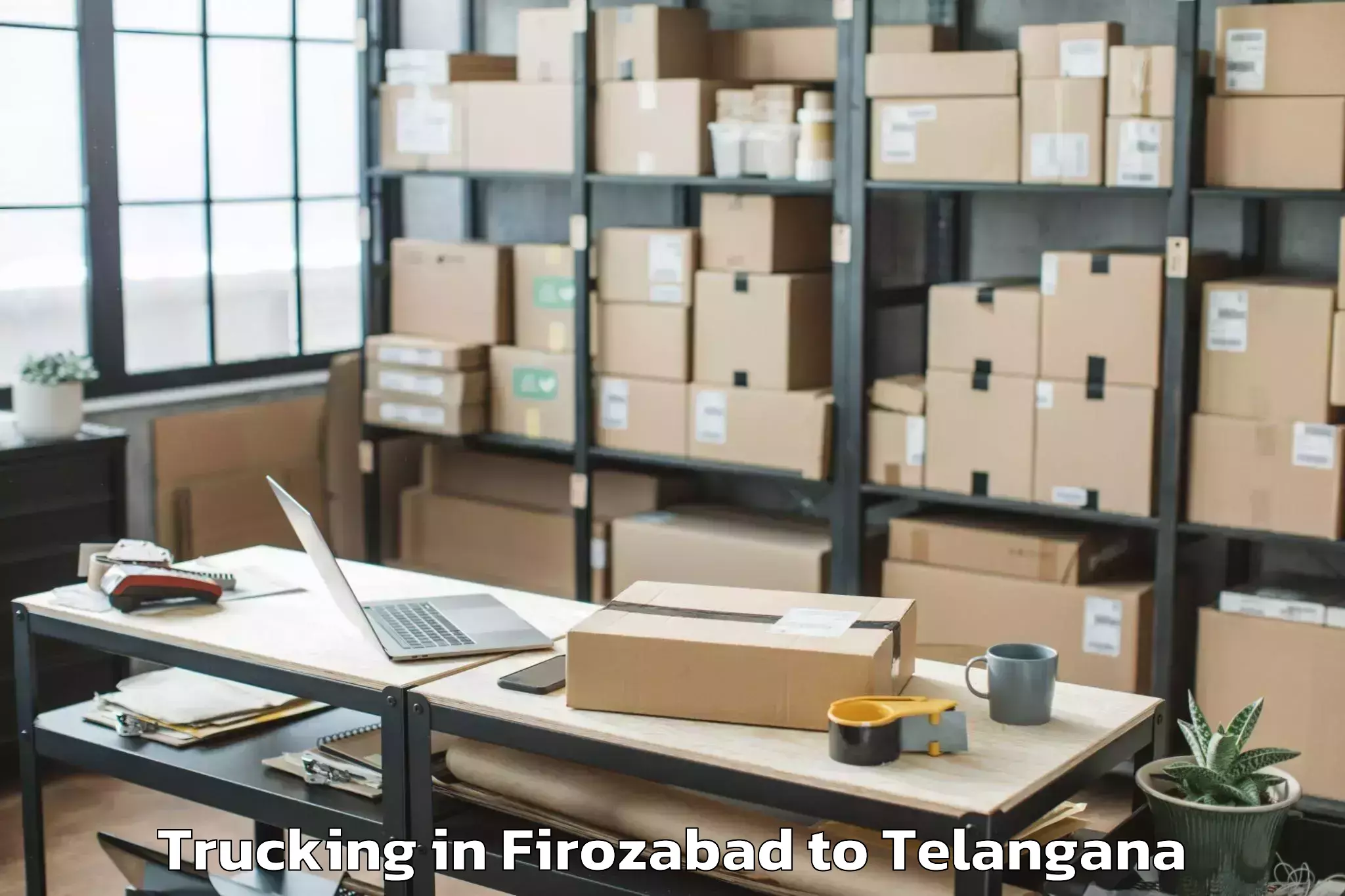 Trusted Firozabad to Bhupalpally Trucking